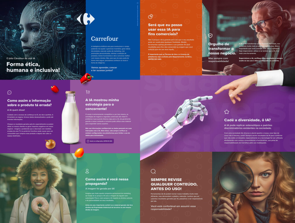 Carrefour Brasil criou manual com dicas práticas sobre o que fazer em situações que envolvem IA