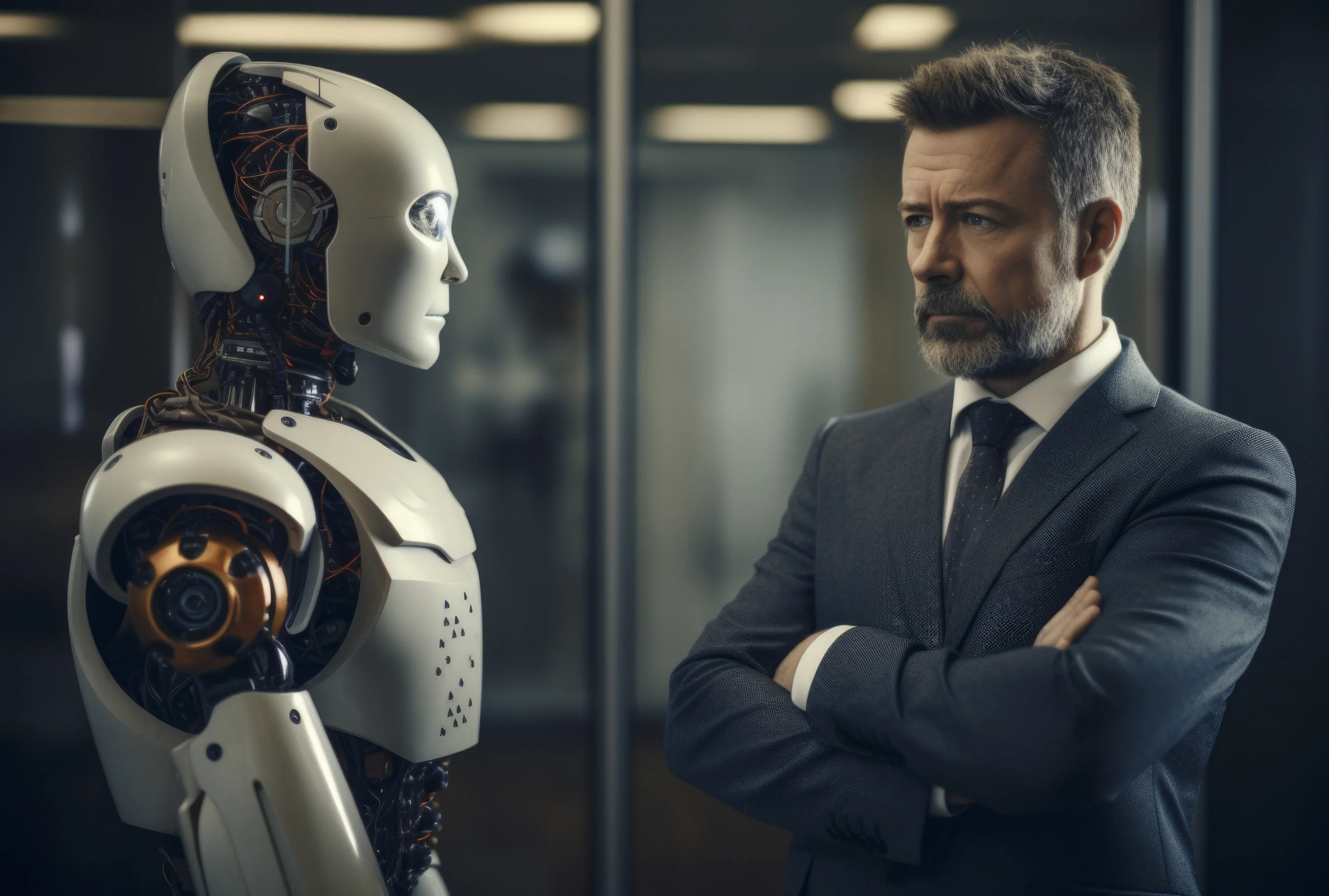 Advogado usando tecnologia para analisar contratos